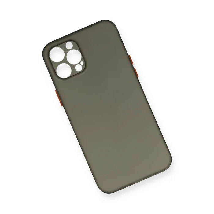 ieg™  iPhone 12 Pro Max Kılıf PP Ultra İnce Kapak - Gri