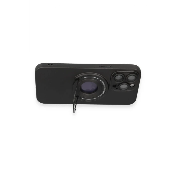 ieg™  iPhone 13 Pro Max Kılıf Lukka Magneticsafe Kapak - Siyah