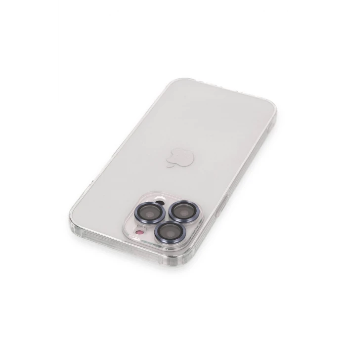 ieg™  iPhone 13 Pro Max Kılıf Luko Lens Silikon - Sierra Blue