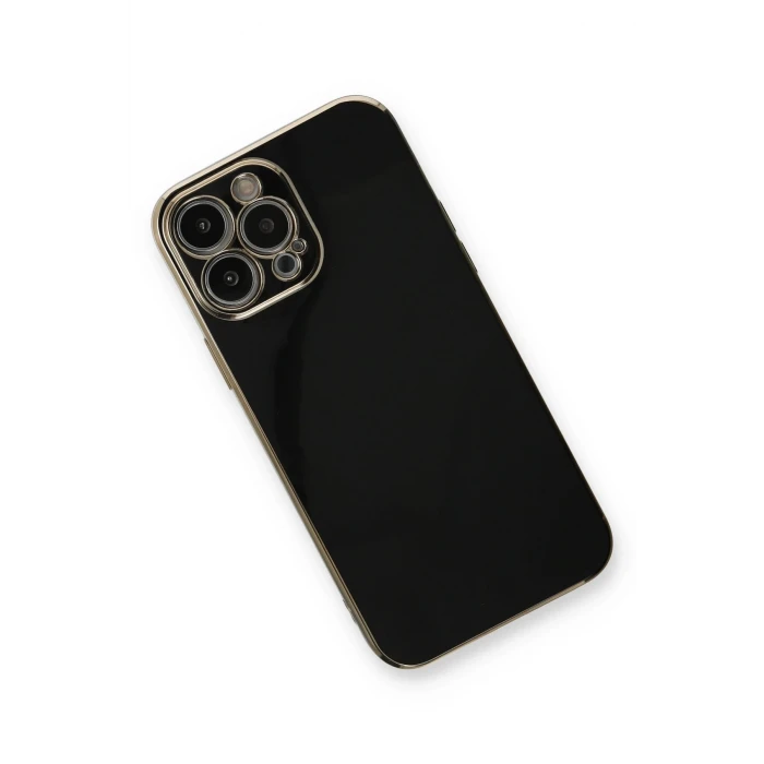 ieg™  iPhone 13 Pro Max Kılıf Volet Silikon - Siyah