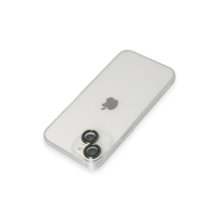 ieg™  iPhone 14 Kılıf Luko Lens Silikon - Yeşil