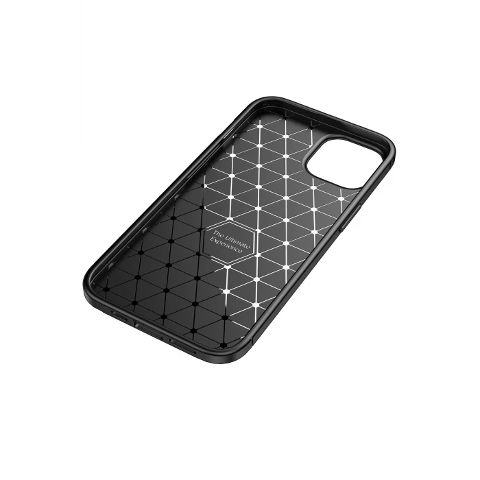 ieg™  iPhone 14 Plus Kılıf Auto Focus Karbon Kapak - Siyah