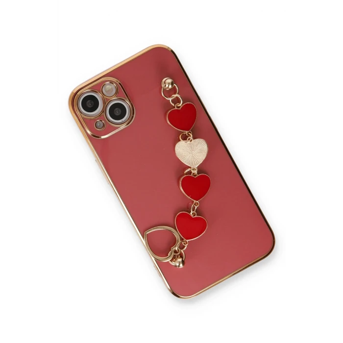 ieg™  iPhone 14 Plus Kılıf Esila Silikon - Kırmızı