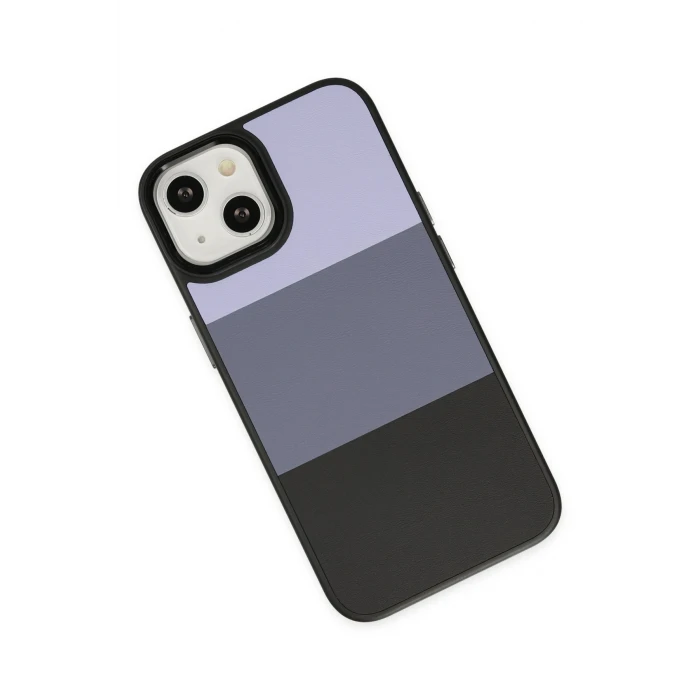 ieg™  iPhone 14 Plus Kılıf King Kapak - Lila-Siyah