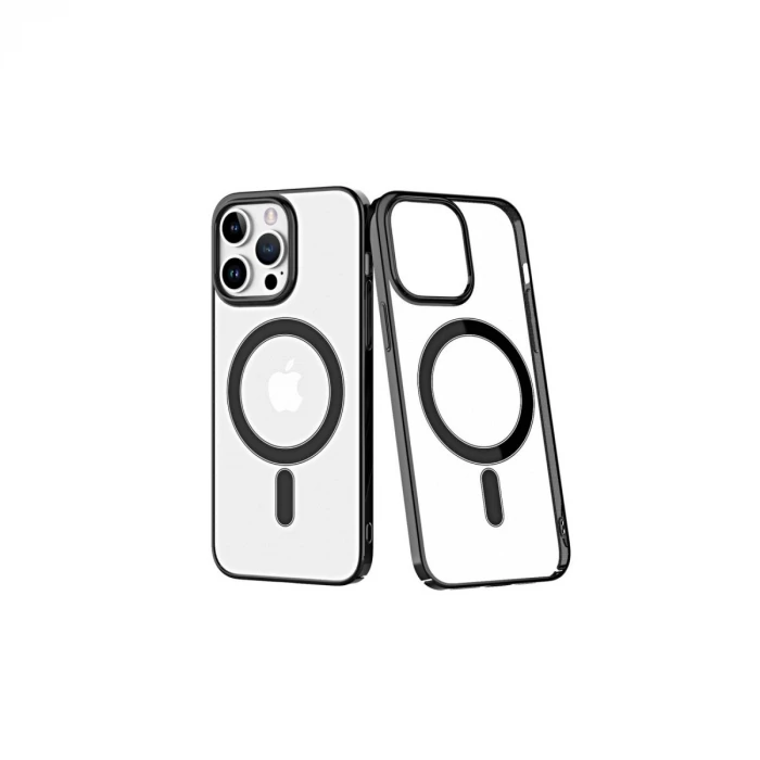 ieg™  iPhone 14 Pro Kılıf Element Magneticsafe Sert Kapak - Siyah