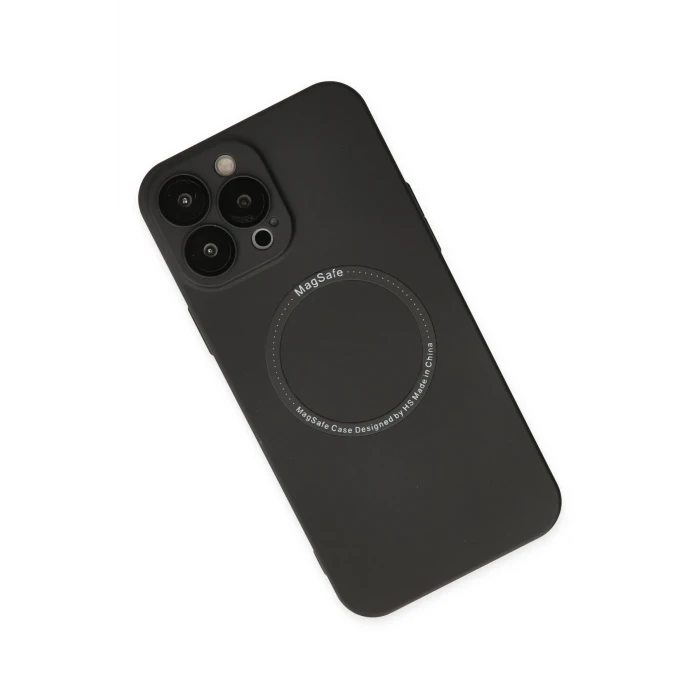 ieg™  iPhone 14 Pro Kılıf Jack Magneticsafe Lens Silikon - Siyah