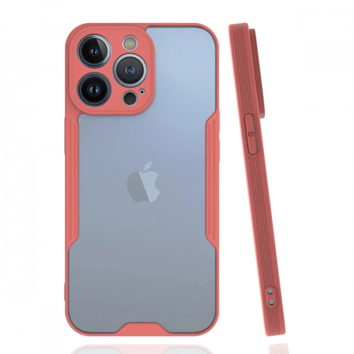 ieg™  iPhone 14 Pro Kılıf Platin Silikon - Pembe