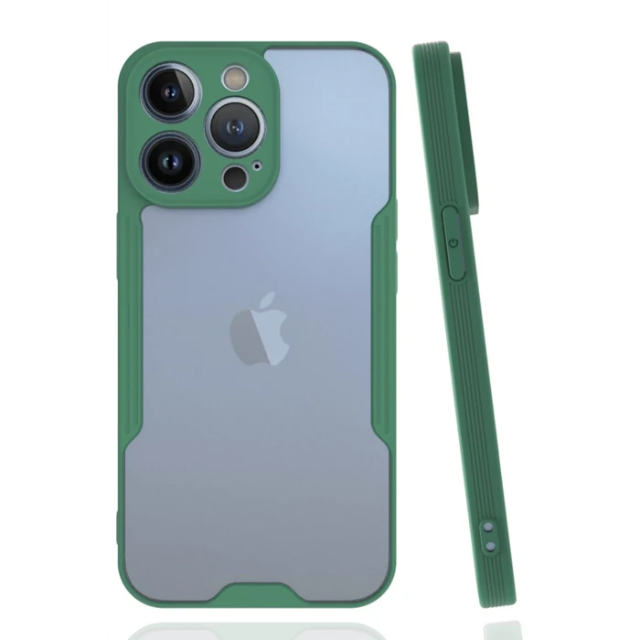 ieg™  iPhone 14 Pro Kılıf Platin Silikon - Yeşil