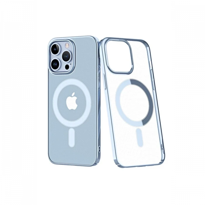 ieg™  iPhone 14 Pro Max Kılıf Element Magneticsafe Sert Kapak - Sierra Blue