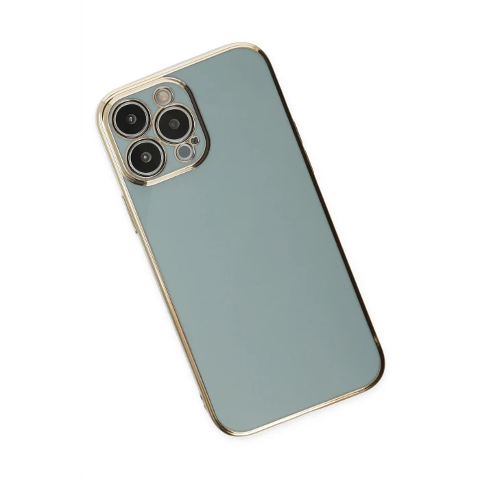 ieg™  iPhone 14 Pro Max Kılıf Volet Silikon - Açık Yeşil