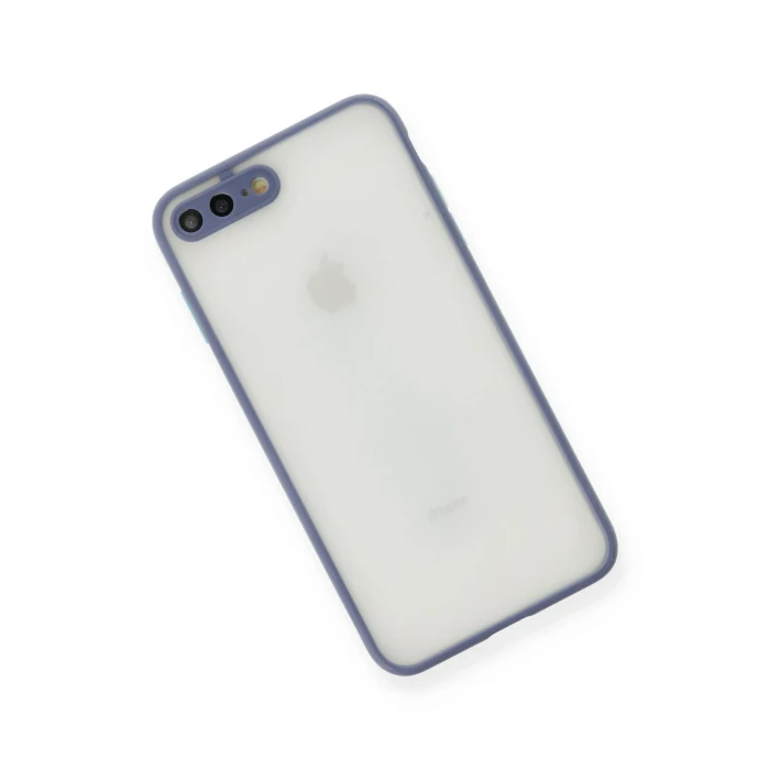 ieg™  iPhone 7 Plus Kılıf Montreal Silikon Kapak - Gri