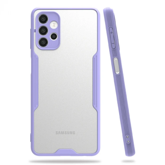 ieg™  Samsung Galaxy A52 Kılıf Platin Silikon - Lila