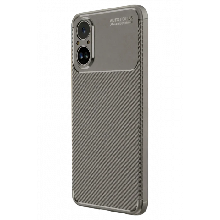 ieg™  Realme 12 Lite Kılıf Auto Focus Karbon Kapak - Gri