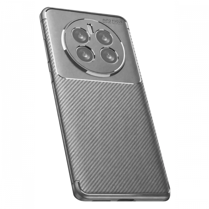 ieg™  Realme 12 Pro Plus Kılıf Auto Focus Karbon Kapak - Gri