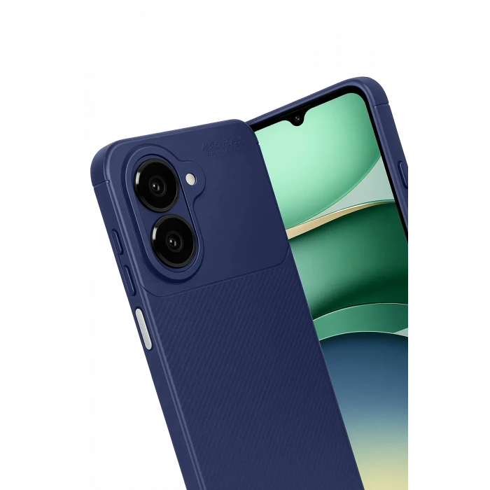 ieg™  Samsung Galaxy A07 4G Auto Focus Karbon Kapak - Lacivert