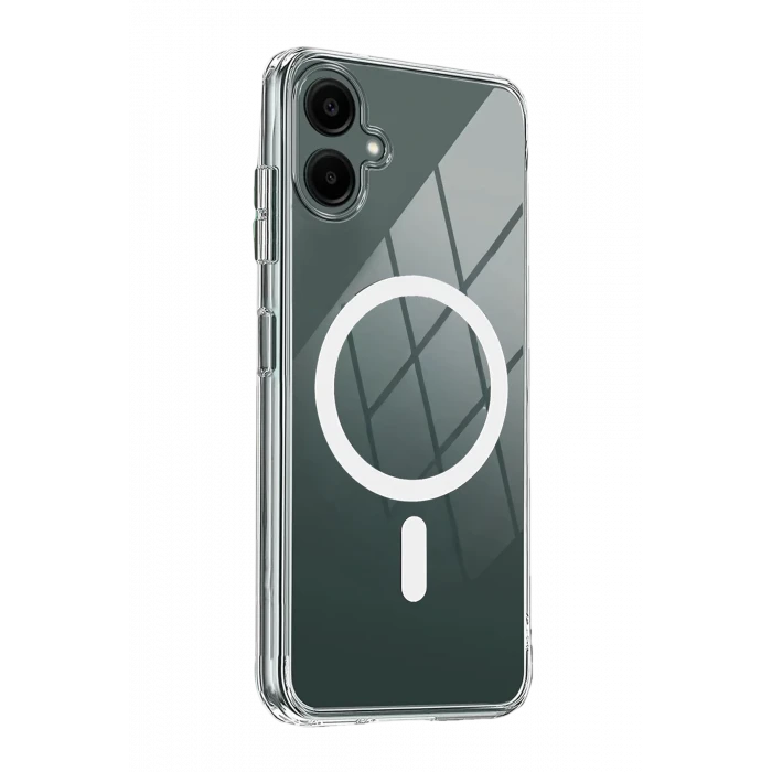 ieg™  Samsung Galaxy A07 4G Combo Sert Şeffaf Magsafe Kapak - Şeffaf