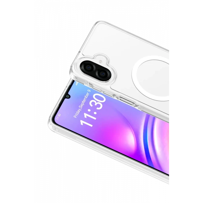 ieg™  Samsung Galaxy A07 4G Jota Magsafe Kapak - Şeffaf