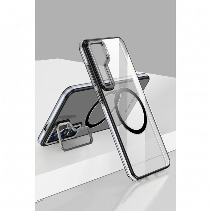 ieg™  Samsung Galaxy S24 Crystal Magsafe Kapak - Siyah