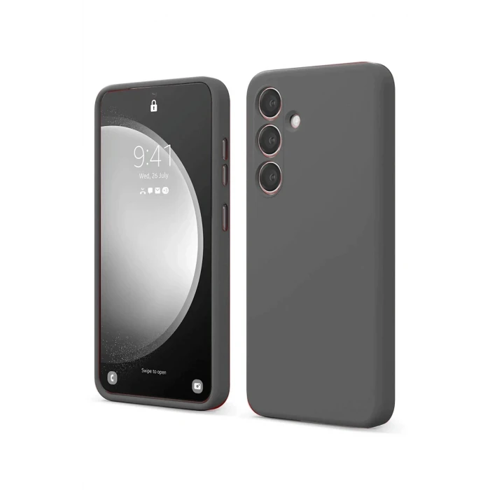 ieg™  Samsung Galaxy S24 FE Kılıf First Silikon - Gri