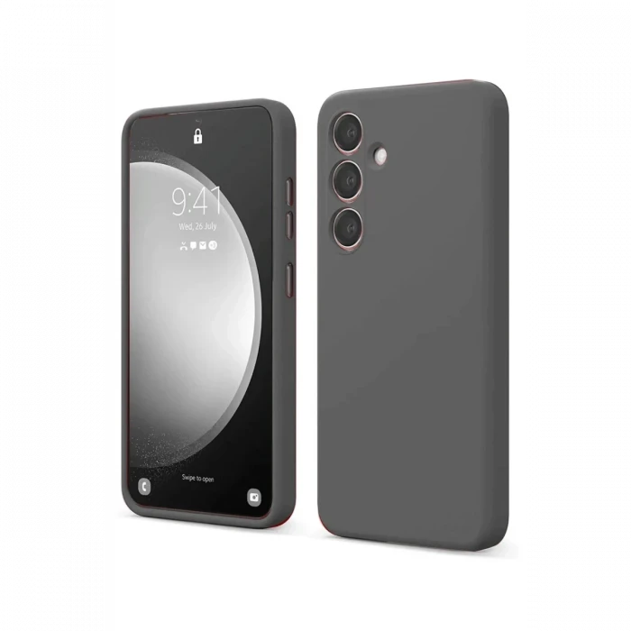 ieg™  Samsung Galaxy S24 FE Kılıf First Silikon - Gri