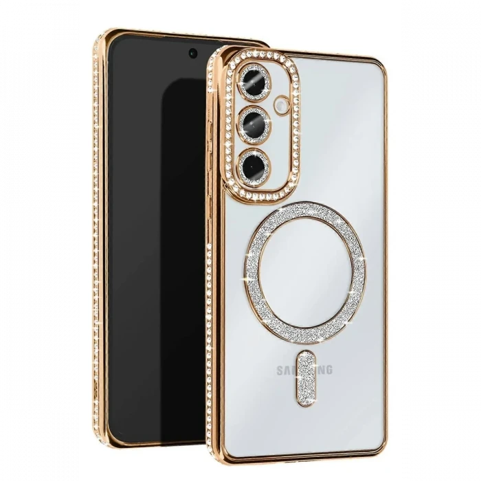 ieg™  Samsung Galaxy S25 Edge Joke Simli Magneticsafe Kılıf - Gold