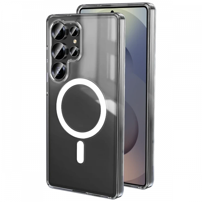 ieg™  Samsung Galaxy S25 Ultra Kılıf Magneticsafe Şeffaf Silikon - Şeffaf