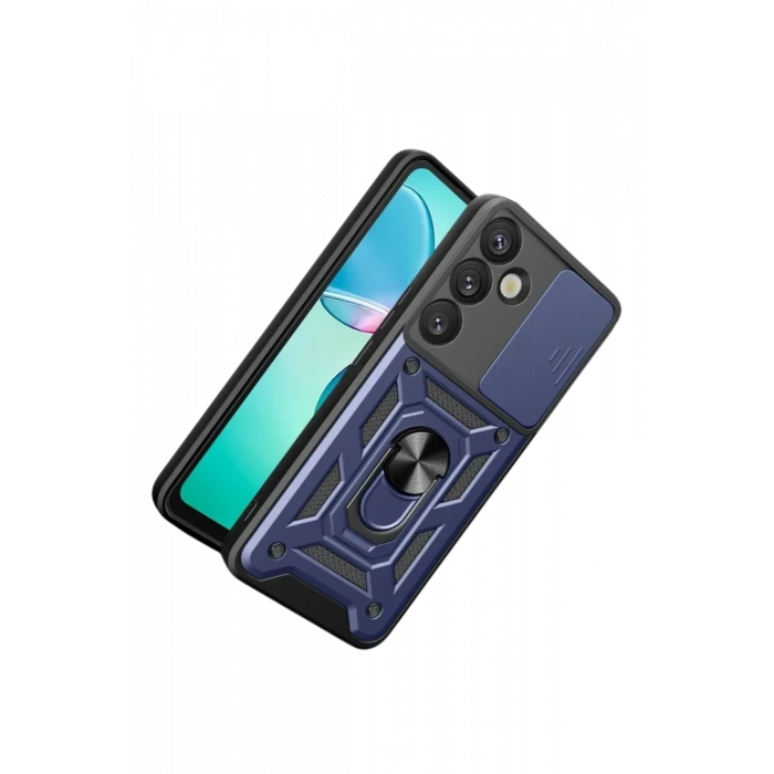 ieg™  Samsung Galaxy S26 Plus Pars Lens Yüzüklü Silikon - Lacivert