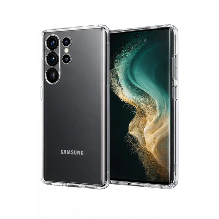 ieg™  Samsung Galaxy S26 Ultra Lüx Şeffaf Silikon - Şeffaf