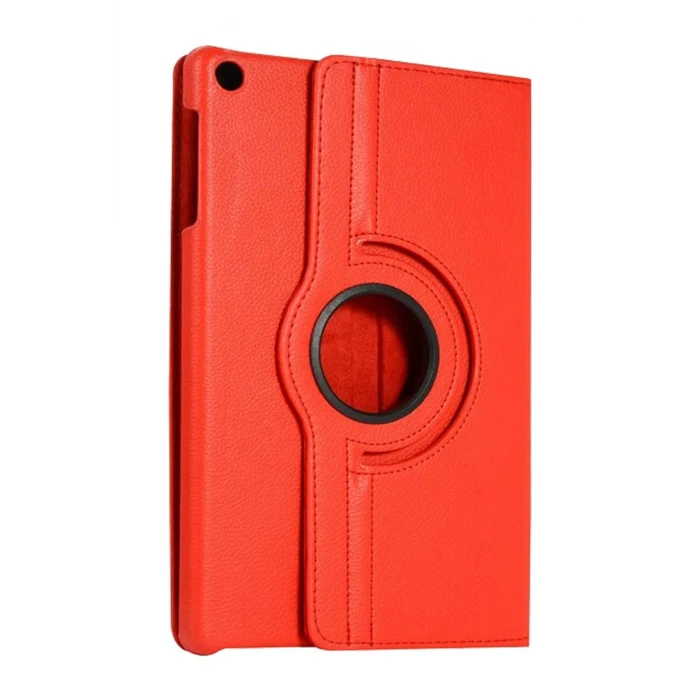 ieg™  Samsung Galaxy Tab A11 360 Tablet Deri Kılıf - Kırmızı