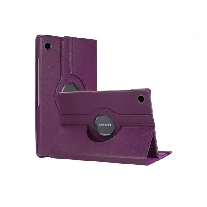 ieg™  Samsung Galaxy Tab A11 360 Tablet Deri Kılıf - Mürdüm