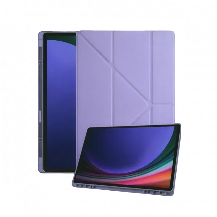 ieg™  Samsung Galaxy Tab A11 Plus Kalemlikli Mars Tablet Kılıfı - Lila