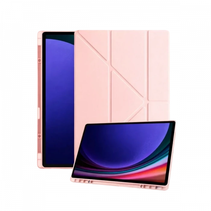 ieg™  Samsung Galaxy Tab A11 Plus Kalemlikli Mars Tablet Kılıfı - Rose Gold