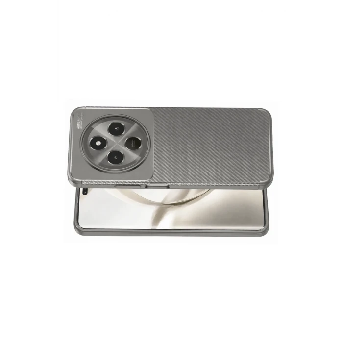 ieg™  Tecno Spark 30C Kılıf Auto Focus Karbon Kapak - Gri