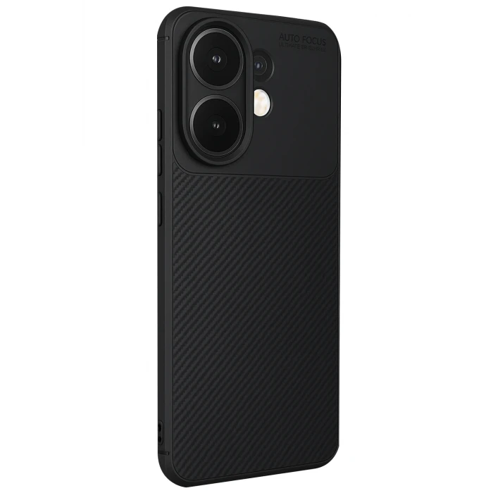 ieg™  Vivo V60 5G Auto Focus Karbon Kapak - Siyah