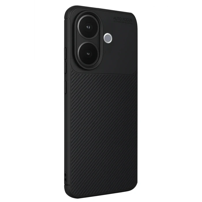 ieg™  Vivo V60 Lite Auto Focus Karbon Kapak - Siyah