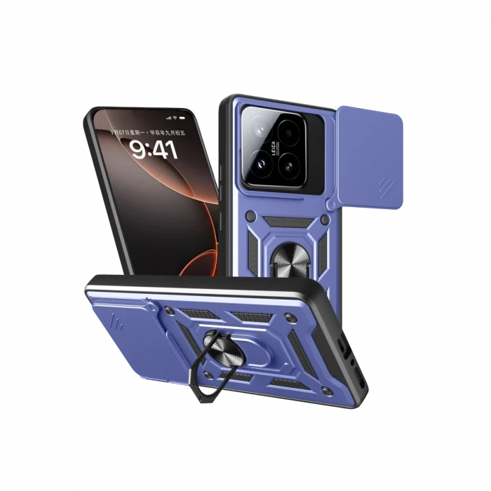 ieg™  Xiaomi Mi 15T Pars Lens Yüzüklü Silikon - Lacivert