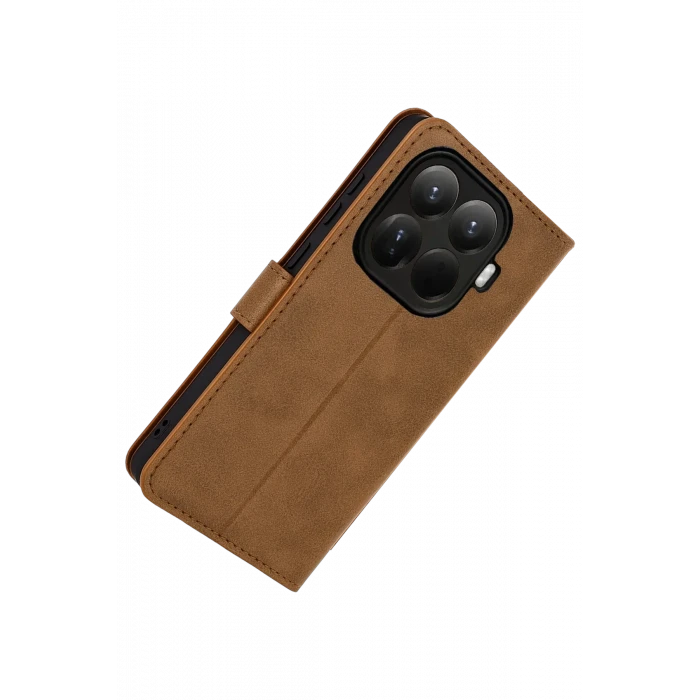 ieg™  Xiaomi Mi 15T Pro Trend S Plus Kapaklı Kılıf - Taba