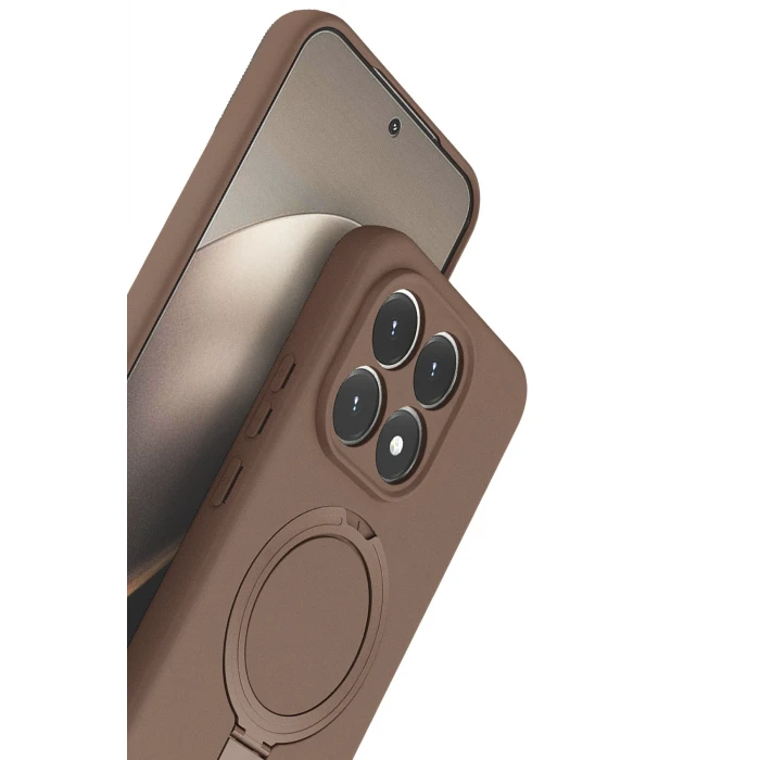 ieg™  Xiaomi Mi 15T Regal Magsafe Standlı Kapak - Çöl Titanyum