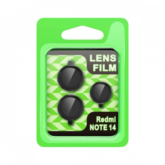 ieg™  Xiaomi Note 14 5G Raze Metal Kamera Lens - Siyah