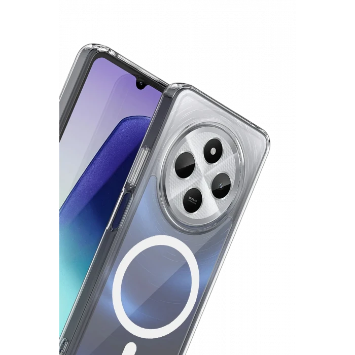 ieg™  Xiaomi Redmi 14C Combo Sert Şeffaf Magsafe Kapak - Şeffaf