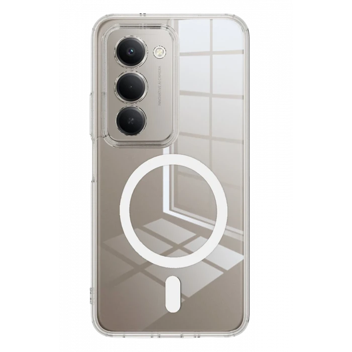 ieg™  Xiaomi Redmi 15 4G Combo Sert Şeffaf Magsafe Kapak - Şeffaf