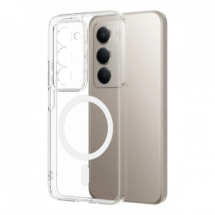 ieg™  Xiaomi Redmi 15 4G Combo Sert Şeffaf Magsafe Kapak - Şeffaf