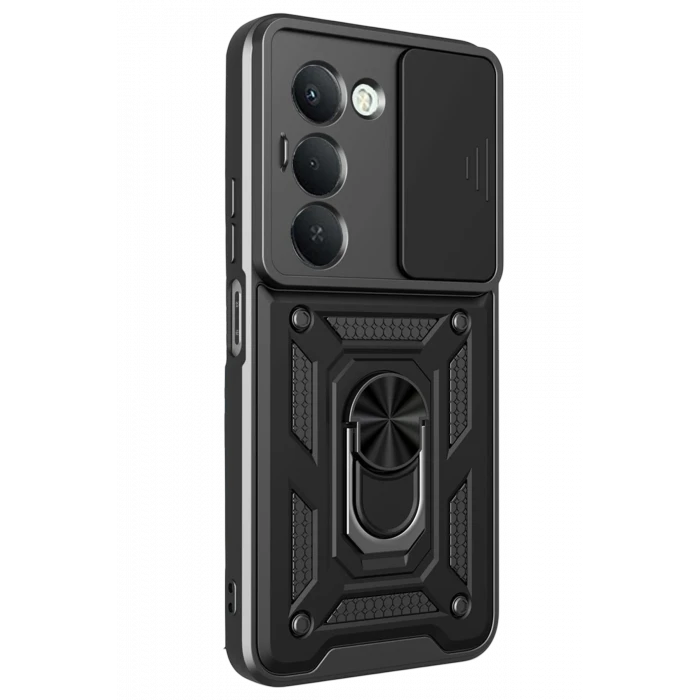 ieg™  Xiaomi Redmi 15 4G Pars Lens Yüzüklü Silikon - Siyah