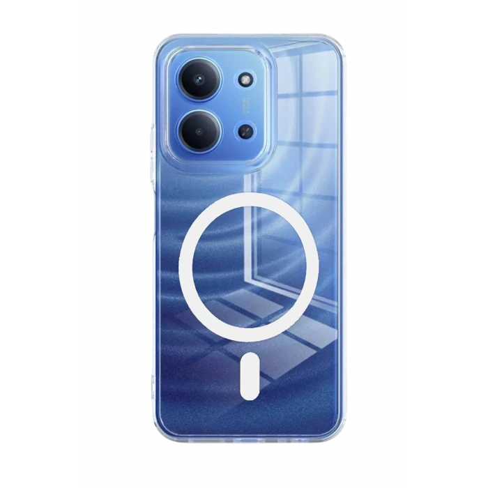 ieg™  Xiaomi Redmi 15C 4G Combo Sert Şeffaf Magsafe Kapak - Şeffaf