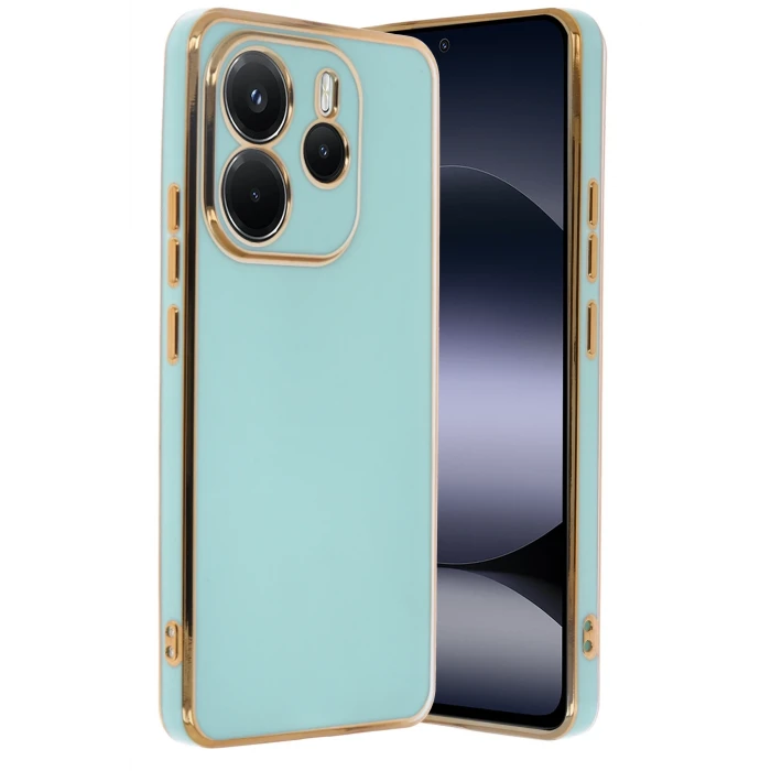 ieg™  Xiaomi Redmi Note 14 4G Kılıf Volet Silikon - Açık Yeşil