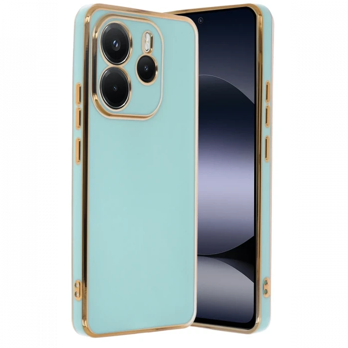 ieg™  Xiaomi Redmi Note 14 4G Kılıf Volet Silikon - Açık Yeşil