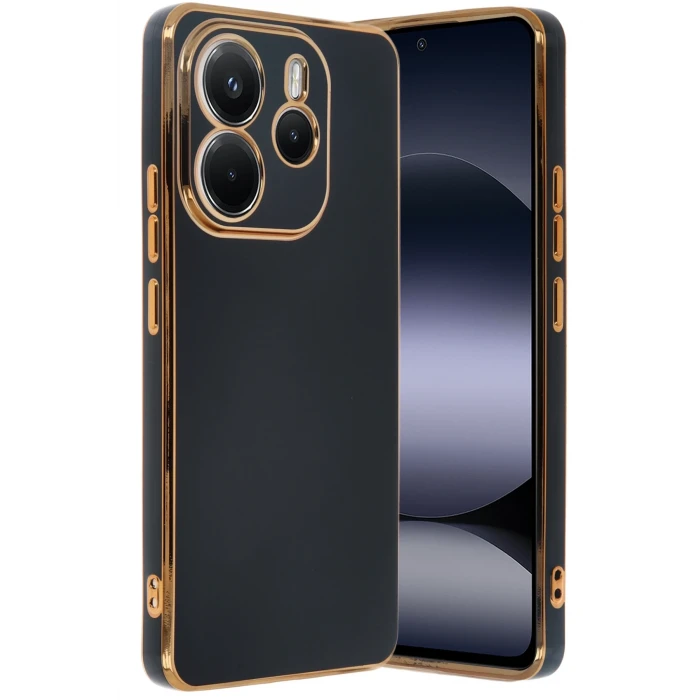 ieg™  Xiaomi Redmi Note 14 4G Kılıf Volet Silikon - Siyah