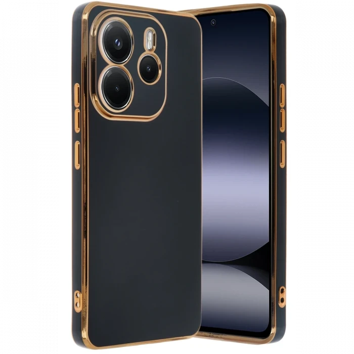 ieg™  Xiaomi Redmi Note 14 4G Kılıf Volet Silikon - Siyah