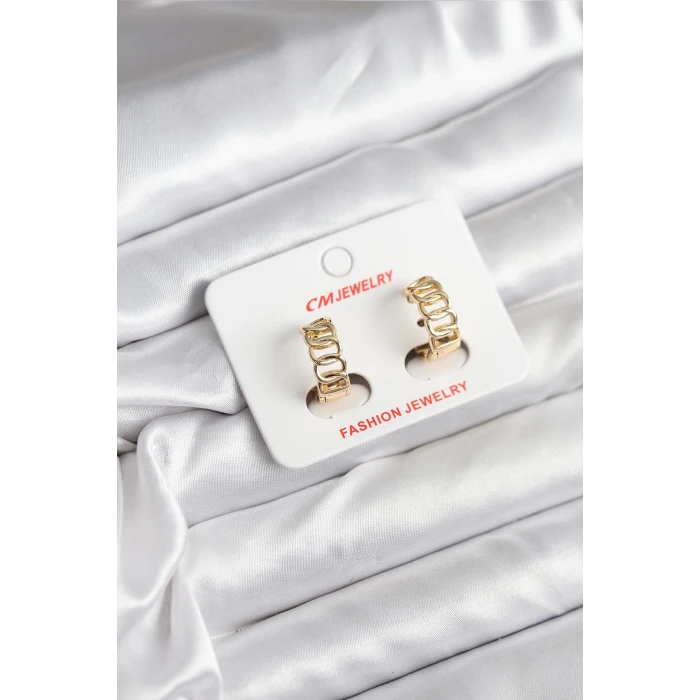 ietaks™ 14K Gold Renk Kaplama Samanyolu Model CM Kadın Küpe