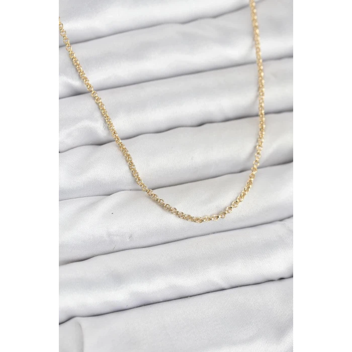 ietaks™ CM 14K Gold Renk Halka Model 60 cm Kadın Kolye